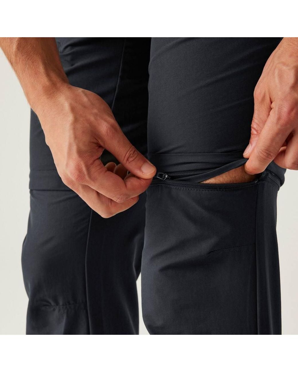 Regatta Black Highton Zip Off-Trousers for men
