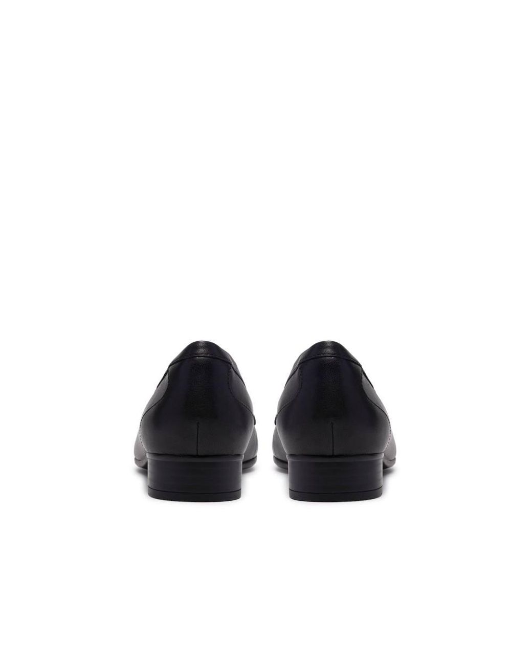 Clarks Black Juliet Mia Leather Loafers, Slip Ons