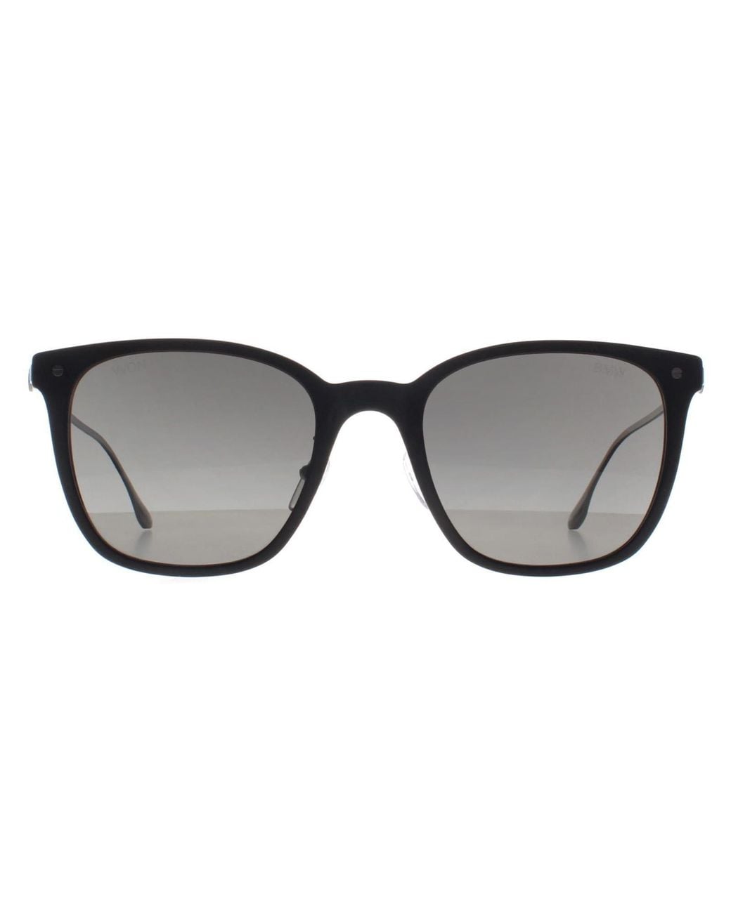 BMW Gray Square Matte Smoke Polarized Bw0008 Sunglasses for men