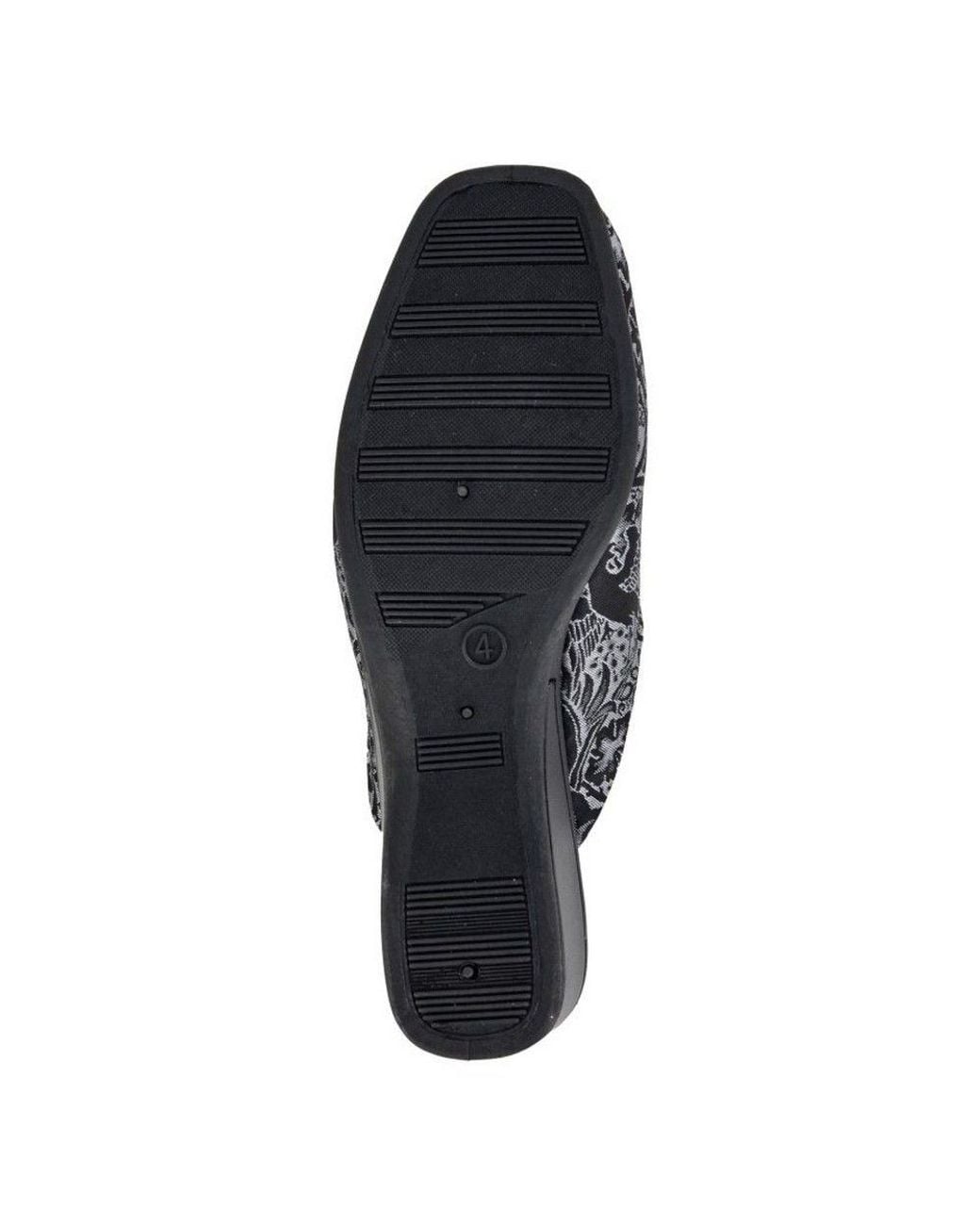 Sleeper Gray Priya Brocade Mule Slippers