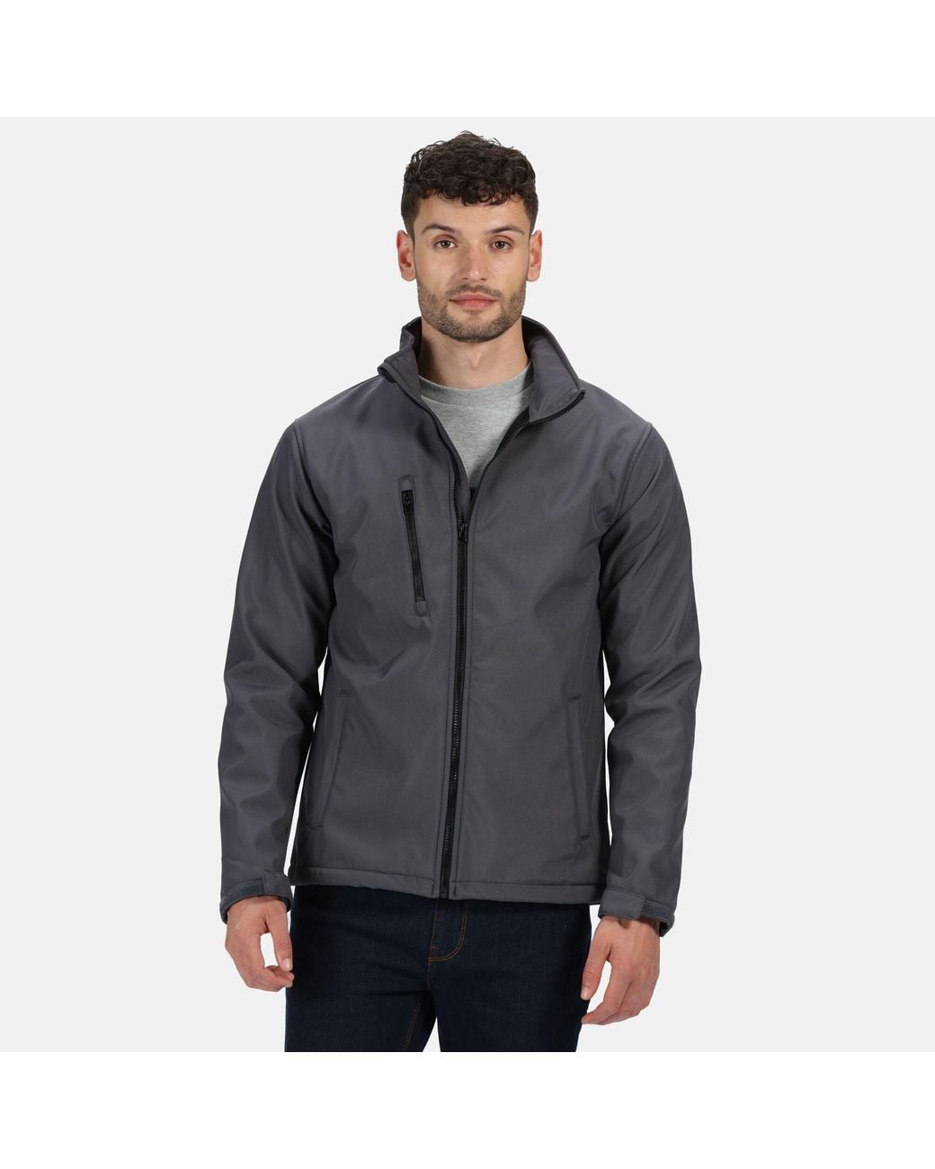 Regatta Blue 3 Layer Soft Shell Jacket for men