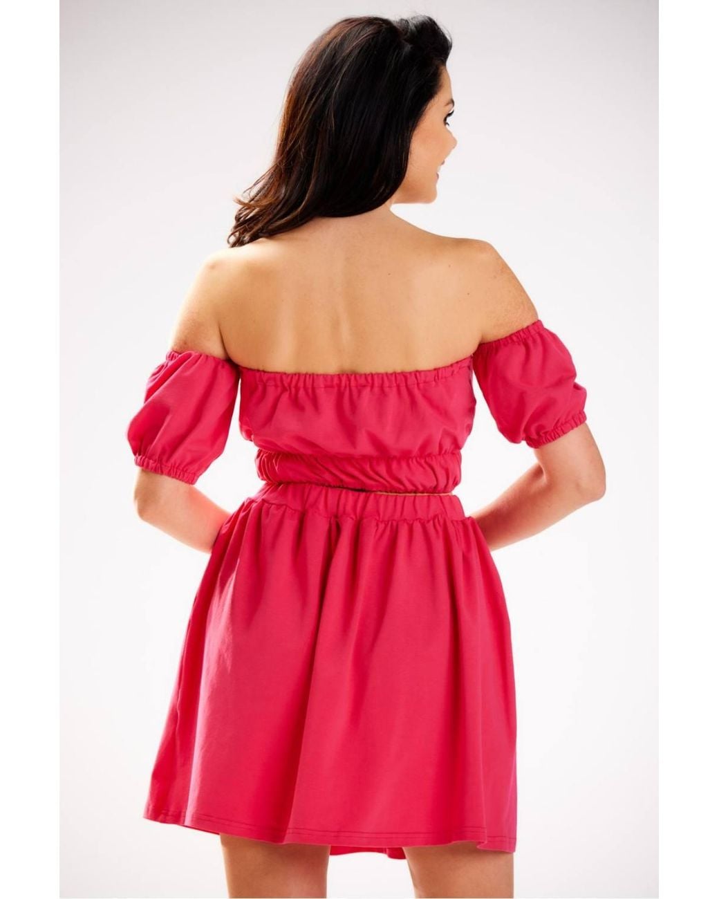 Love Lace Red Spanish Neckline Elastic Blouse