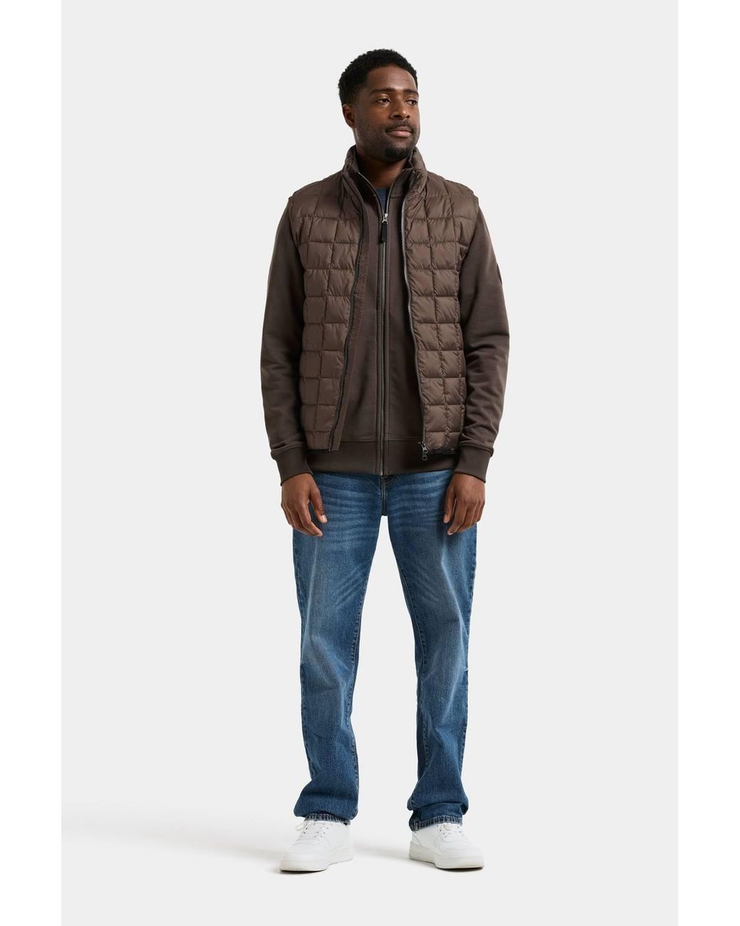 Didriksons Brown Samuel Padded Gilet for men