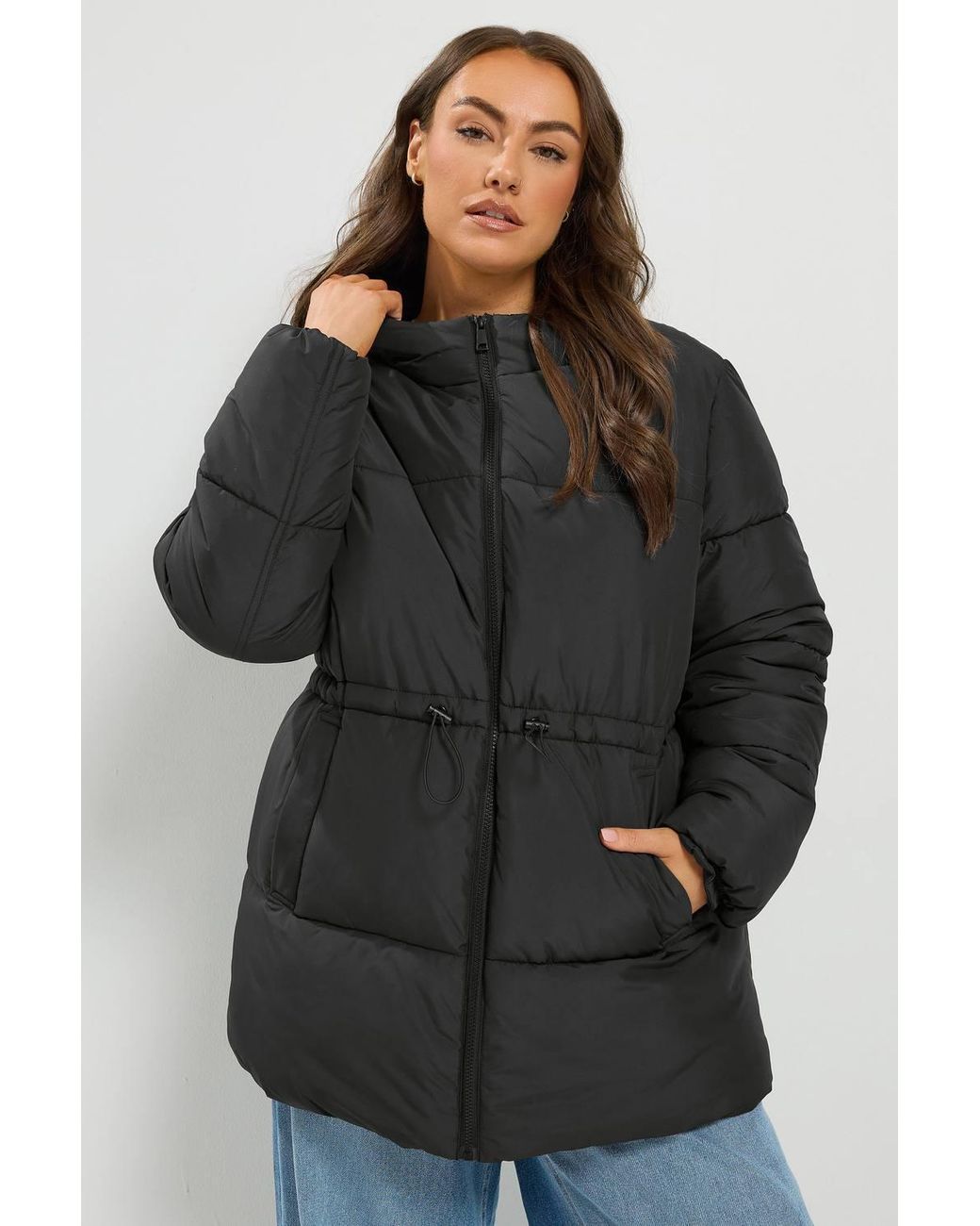 Yours Black Short Padded Jacket