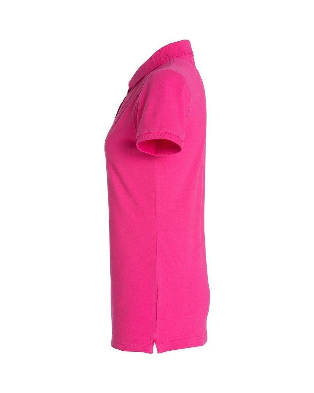 Clique Pink Premium Stretch Polo Shirt