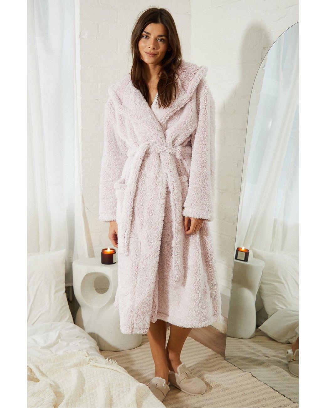 Soft Blush Pink Robe| Lingerie|Women's Loungewear|Nightwear