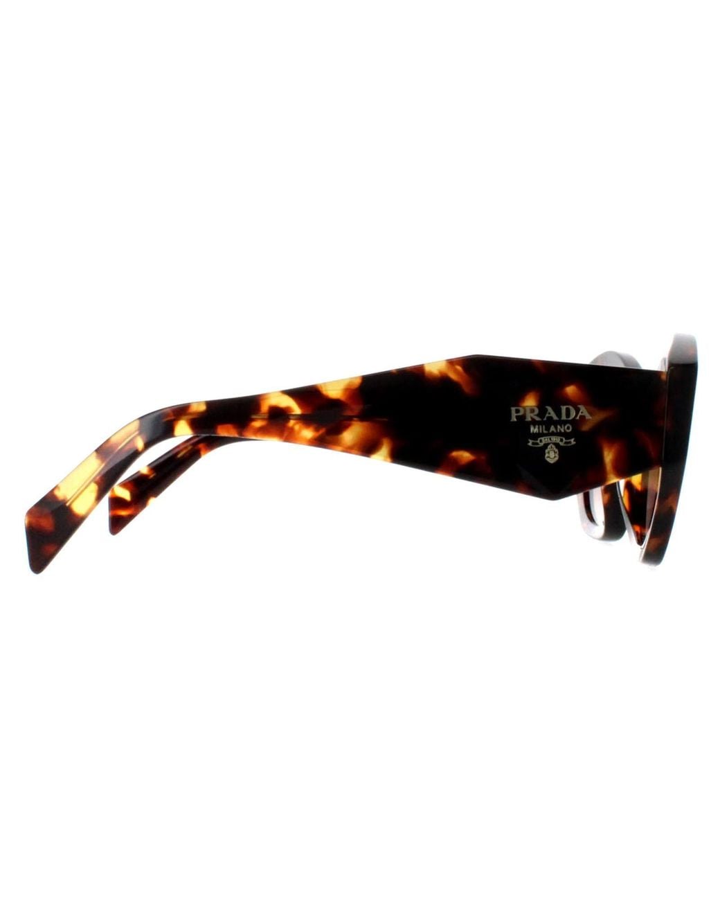 Prada Brown Rectangle Honey Havana Gradient Pr07Ys