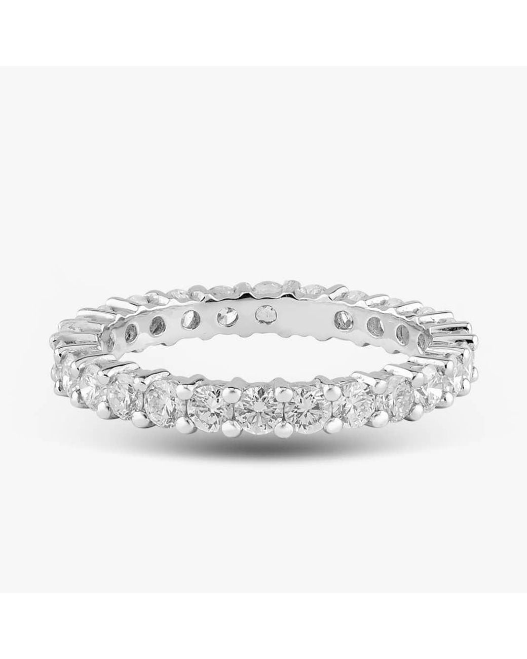 T.H.Baker White Platinum 1.50Ct Brilliant Cut Diamond Full Eternity Ring 74919Rg Pt950
