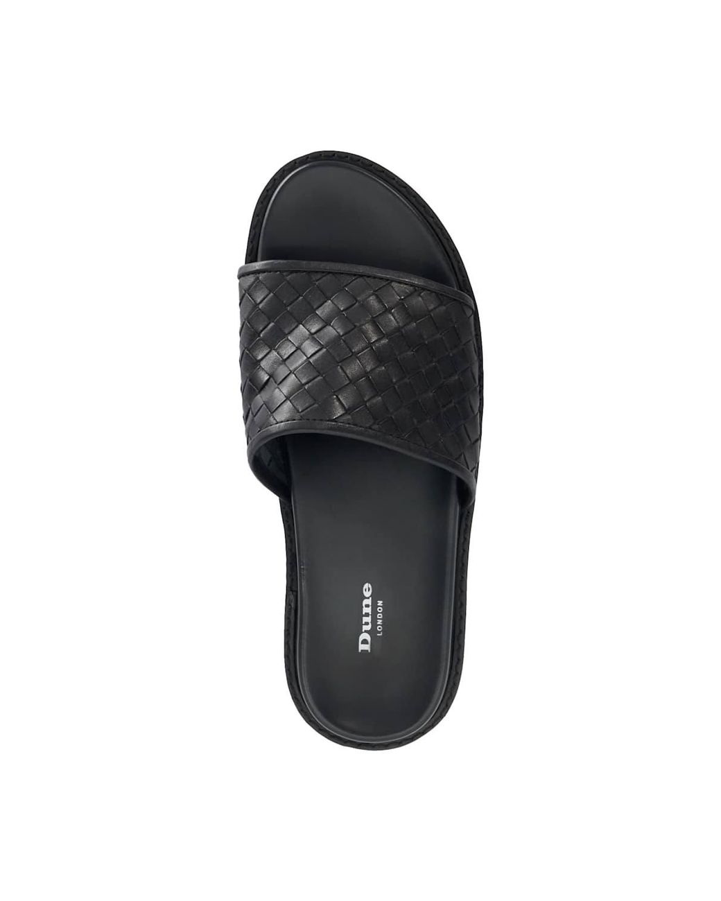 Dune White 'Ivar' Leather Sandals for men