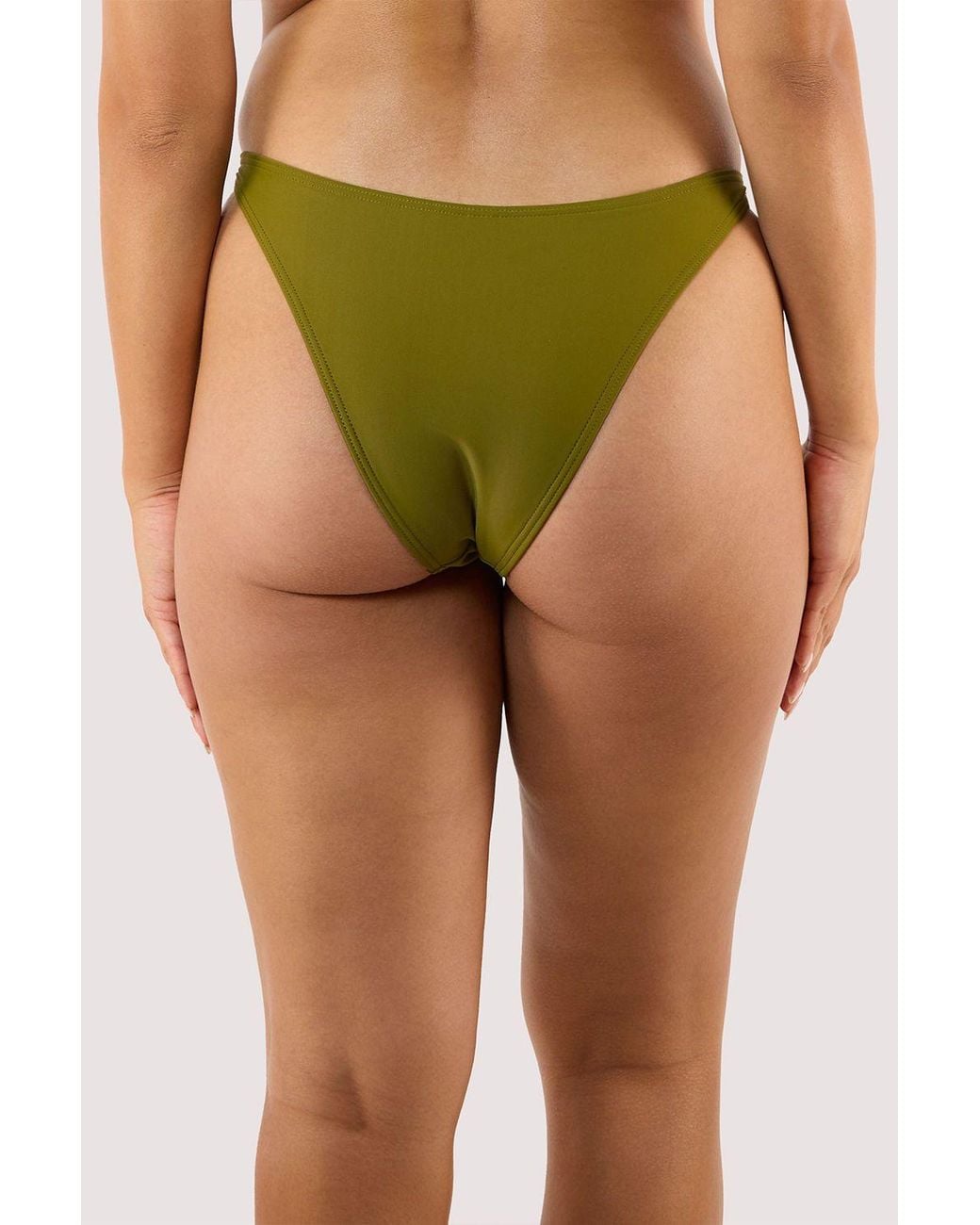 Wolf & Whistle Green Kalahari 'Bikini Brief With Ring'