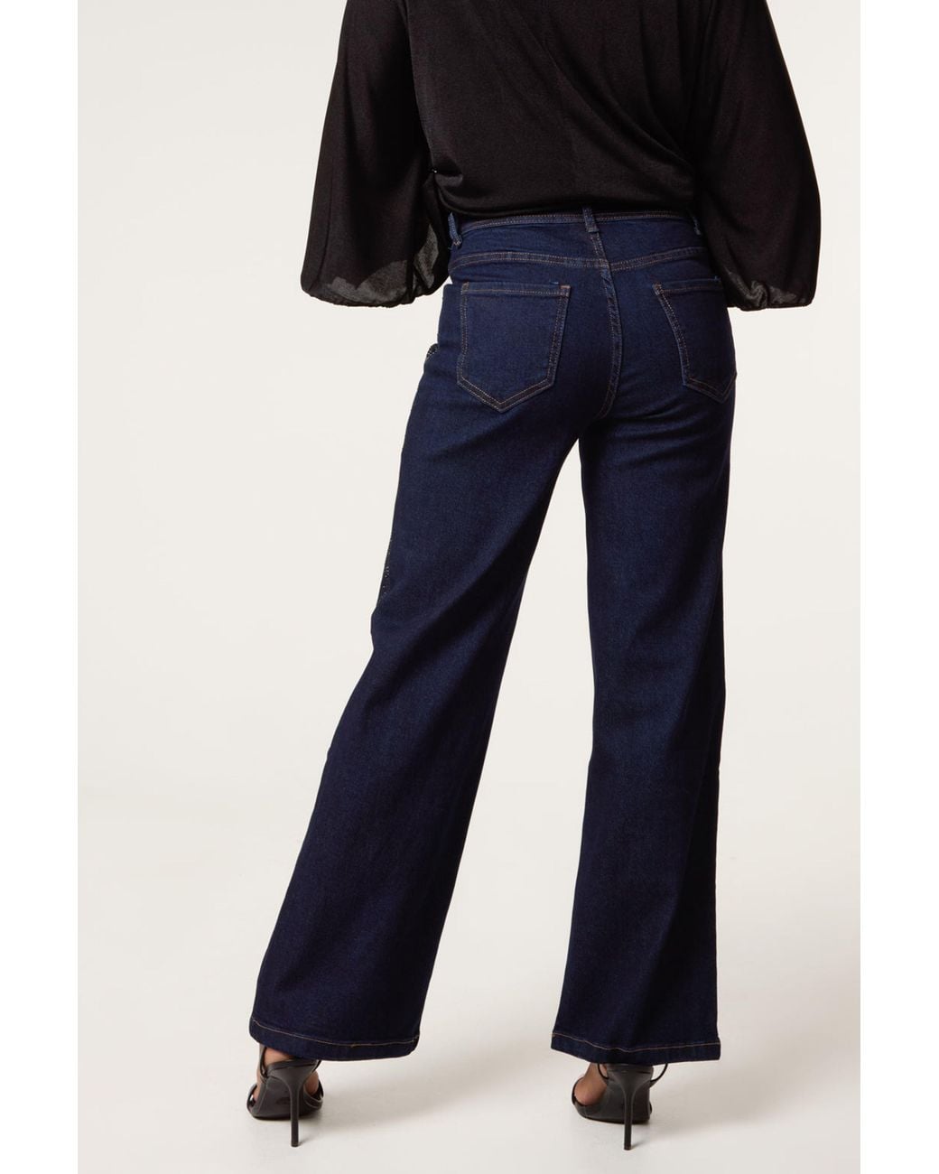 Blue Vanilla Blue Rhinestone Jeans
