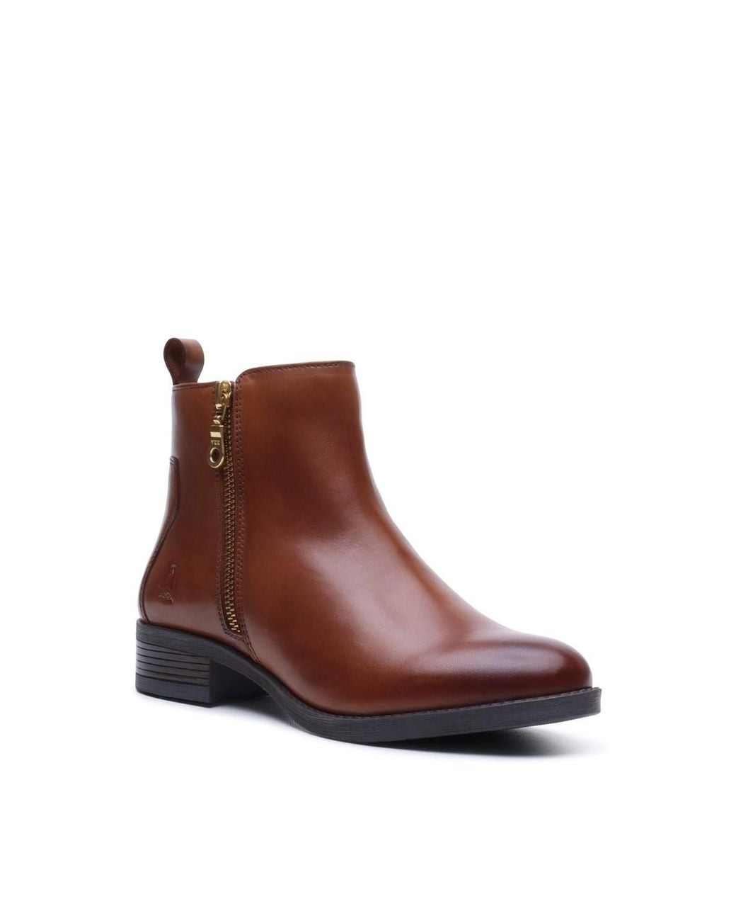 Hush Puppies Brown Perry Zip Boot