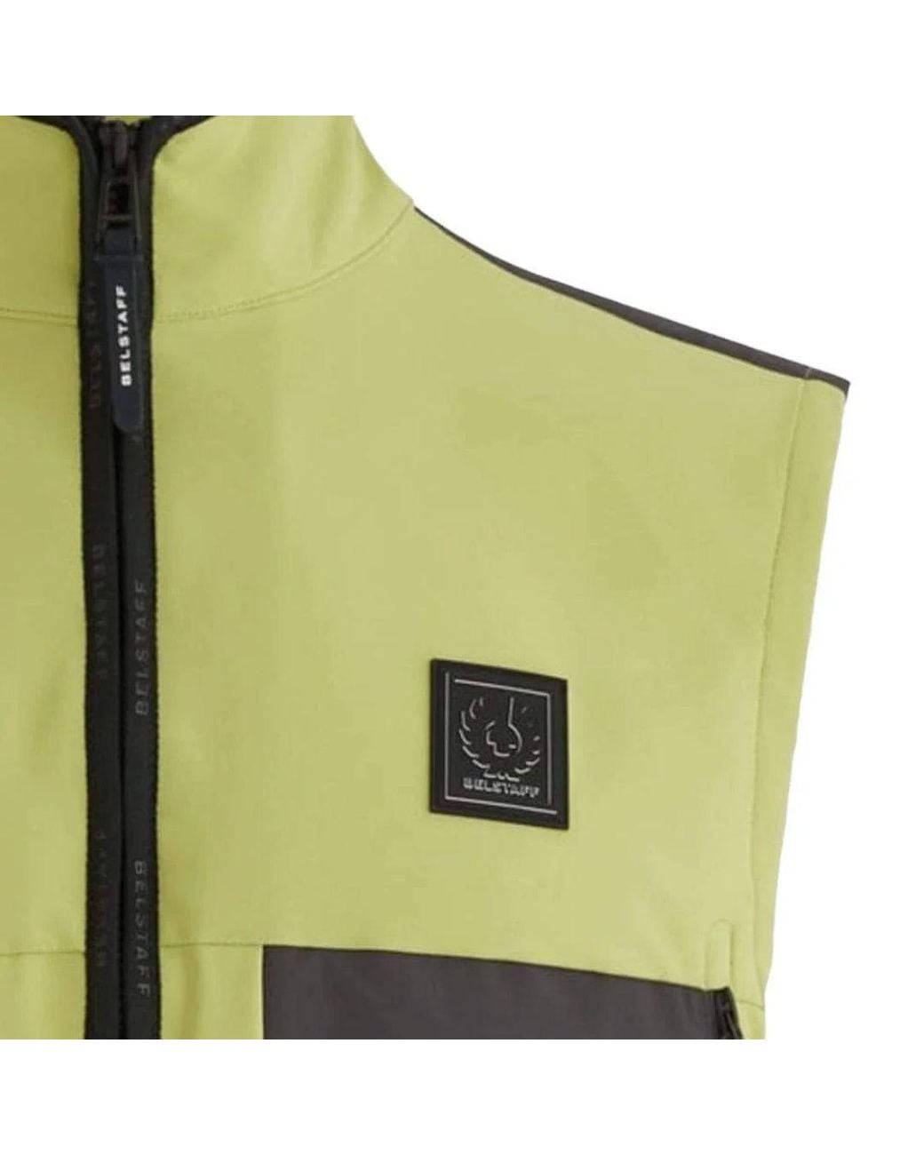 Belstaff Green Ratio Lime Gilet Jacket for men