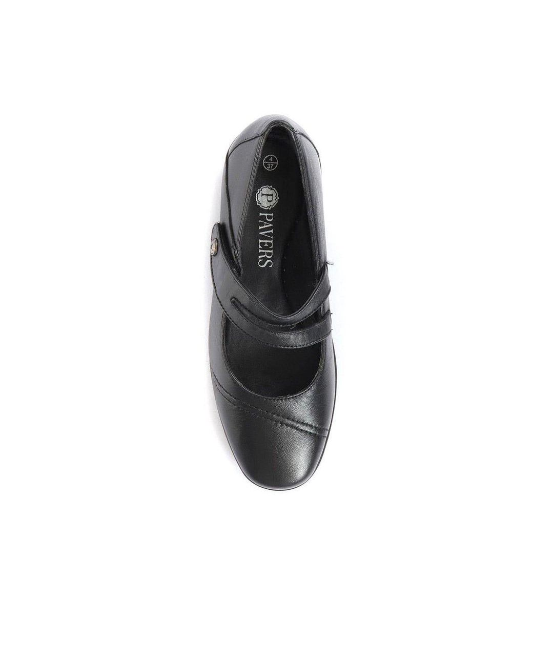 Pavers Gray Leather Mary Janes