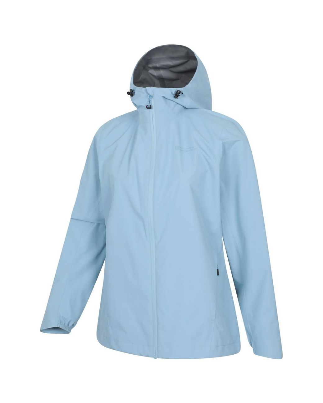 Mountain Warehouse Blue 'Aerovent' 2.5 Layer Waterproof Windproof Packable Hooded Rain Jacket