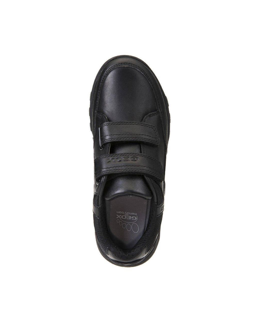 Geox Black 'J Xunday Boy B' Synthetic & Leather Shoes for men