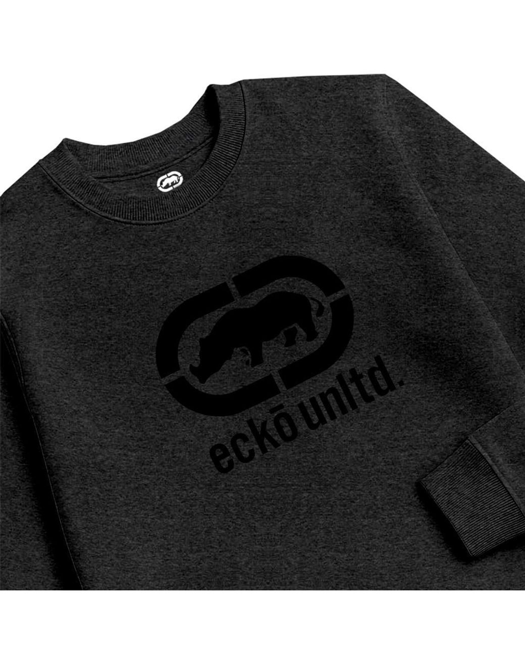 Ecko' Unltd Black Epic Logo Sweatshirt for men