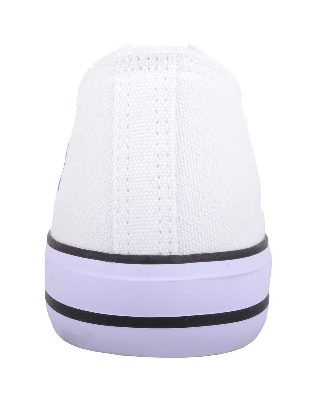 Absolute Footwear White Lace Up Low Top Canvas Summer Holiday Pumps With Floral Design