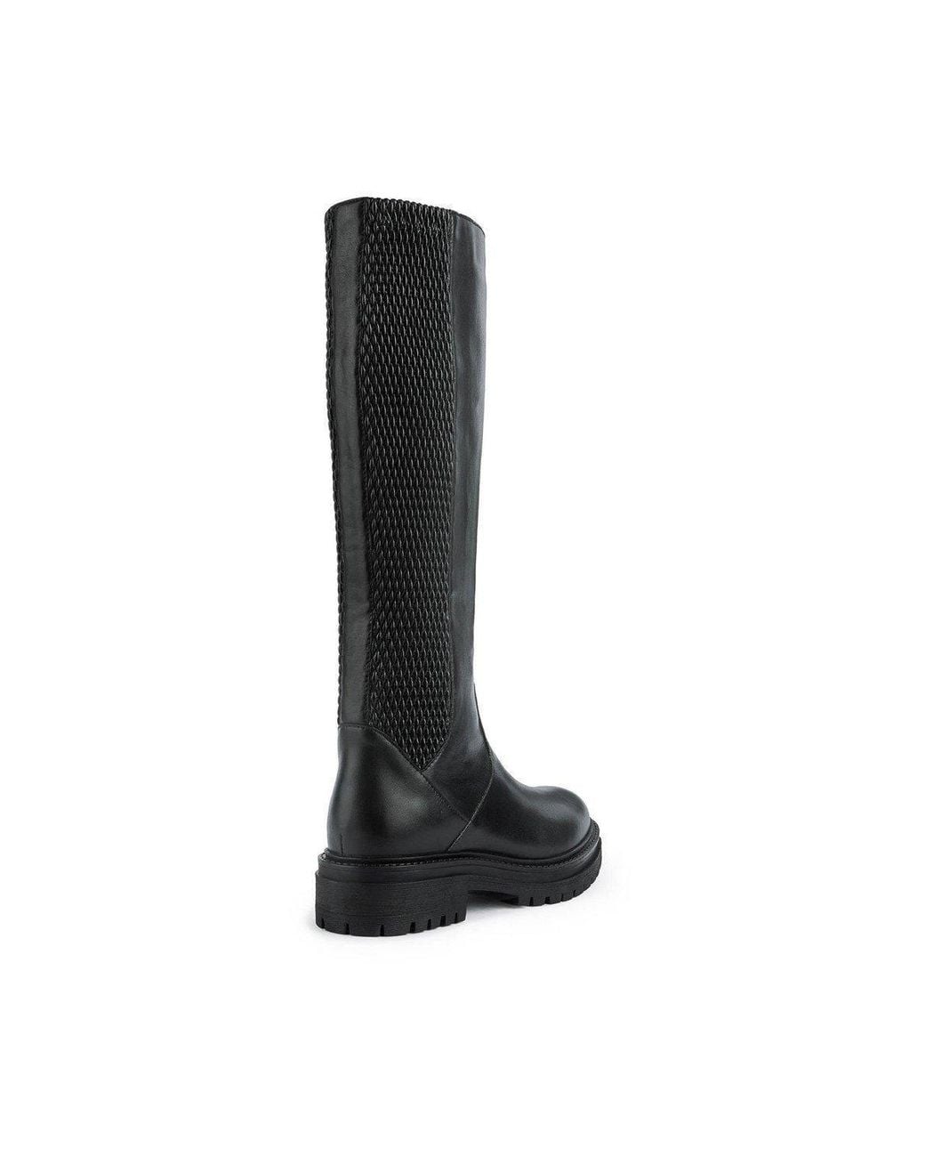 Geox Black 'D Iridea J' Leather Boots