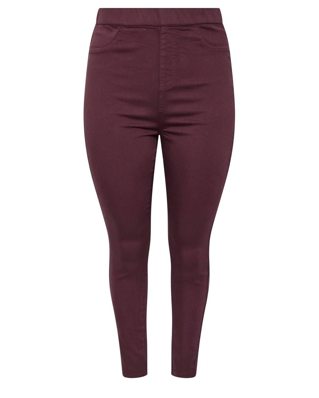 Yours Purple Pull On Jenny Jeggings