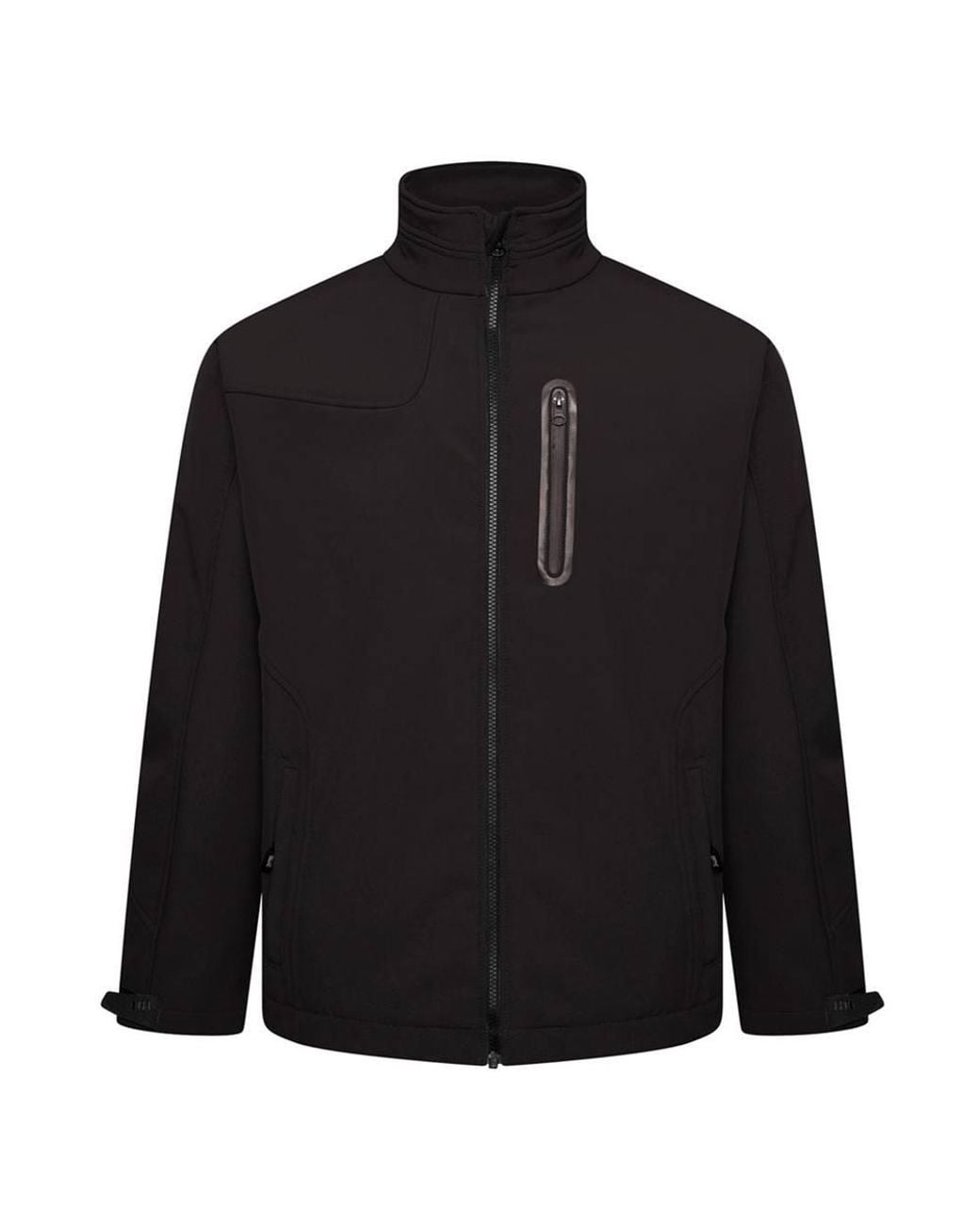 KAM Jeanswear Black Soft Shell Panelled Jacket For for men