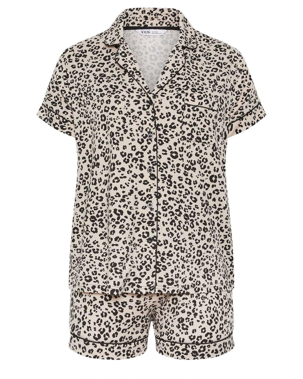 Yours Natural Leopard Pyjama Set