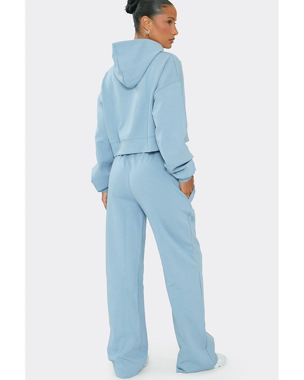 EGO Blue Straight Leg Mid Rise Joggers