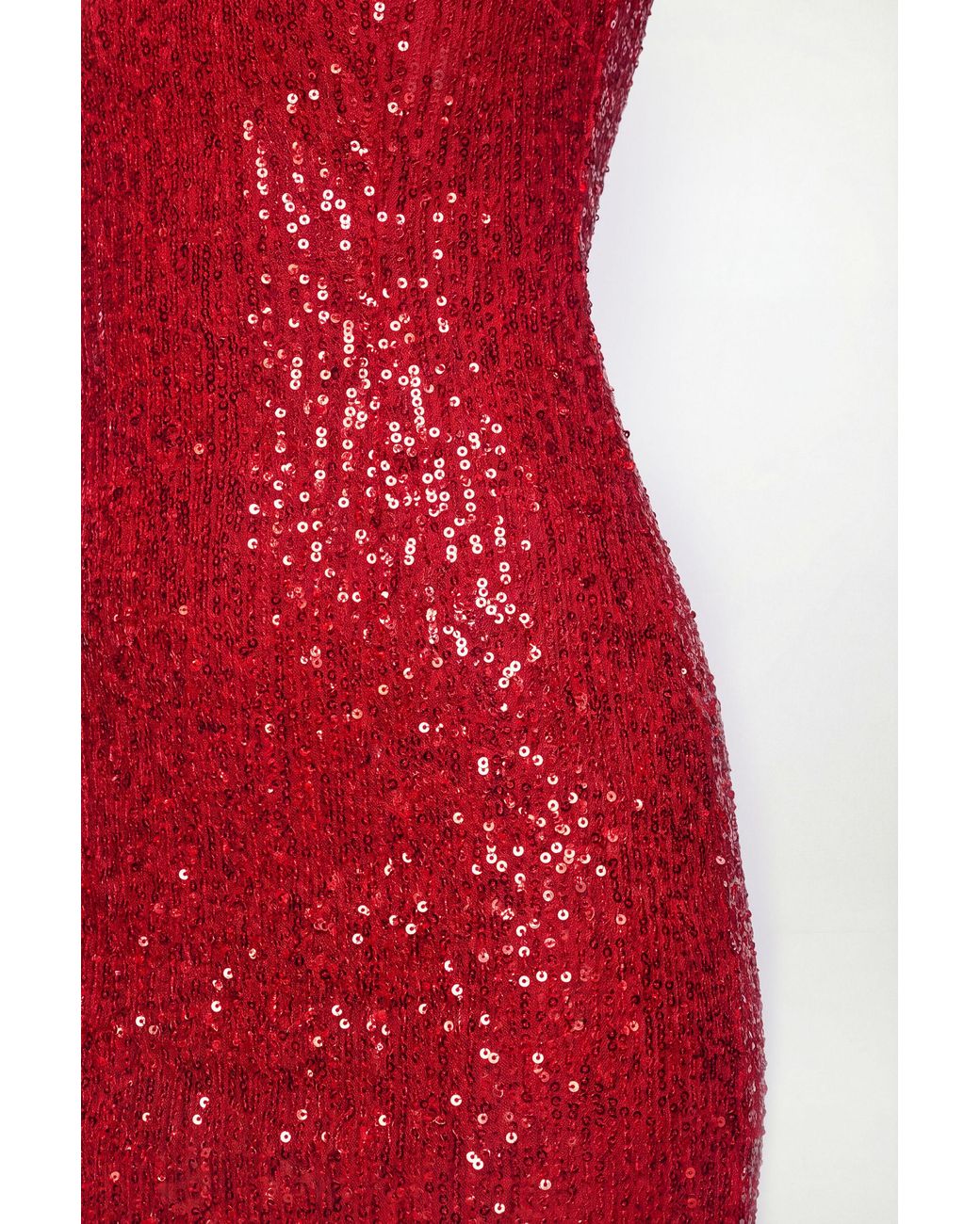 PRINCIPLES Red Sequin Velvet Pencil Dress