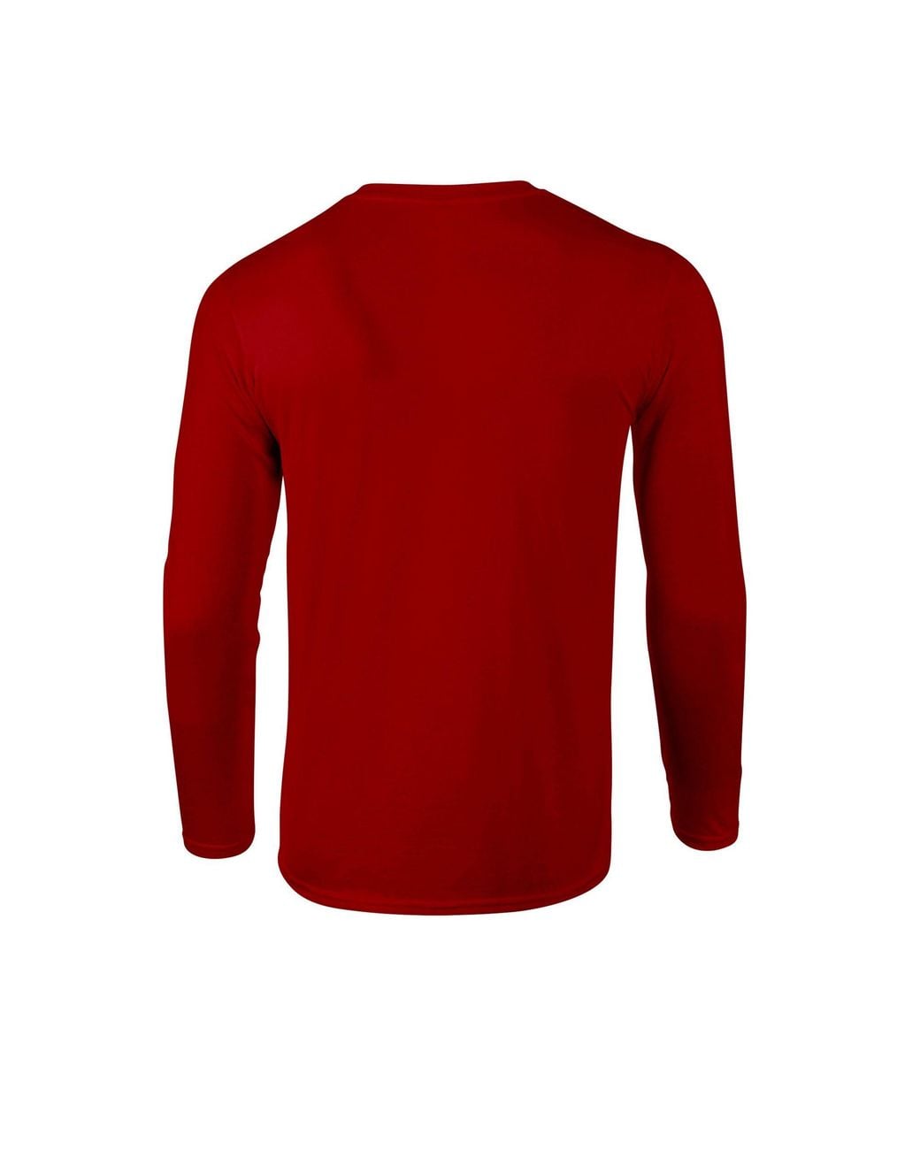 Gildan Red Softstyle Plain Long-Sleeved T-Shirt for men