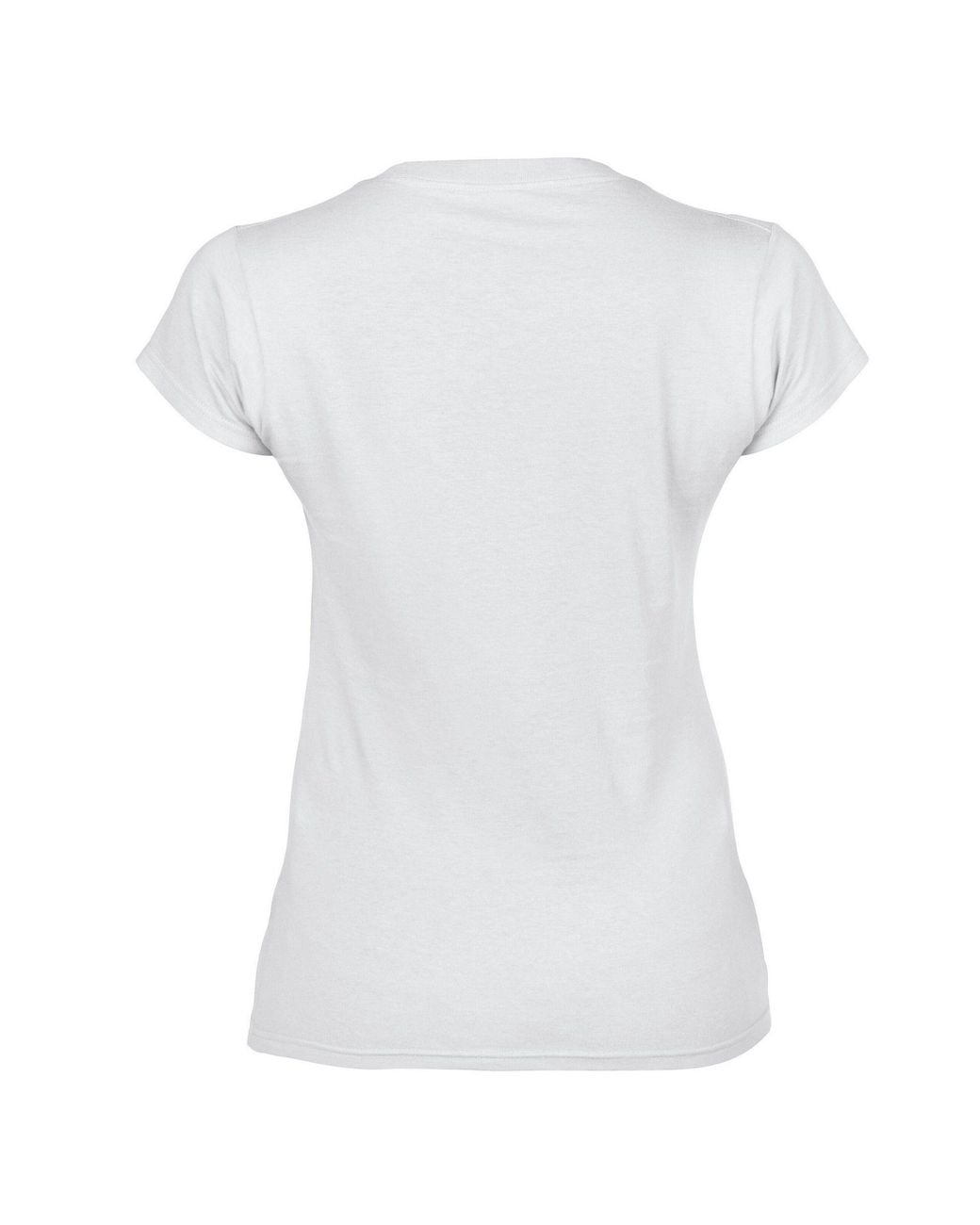 Gildan White Soft Touch V Neck T-Shirt
