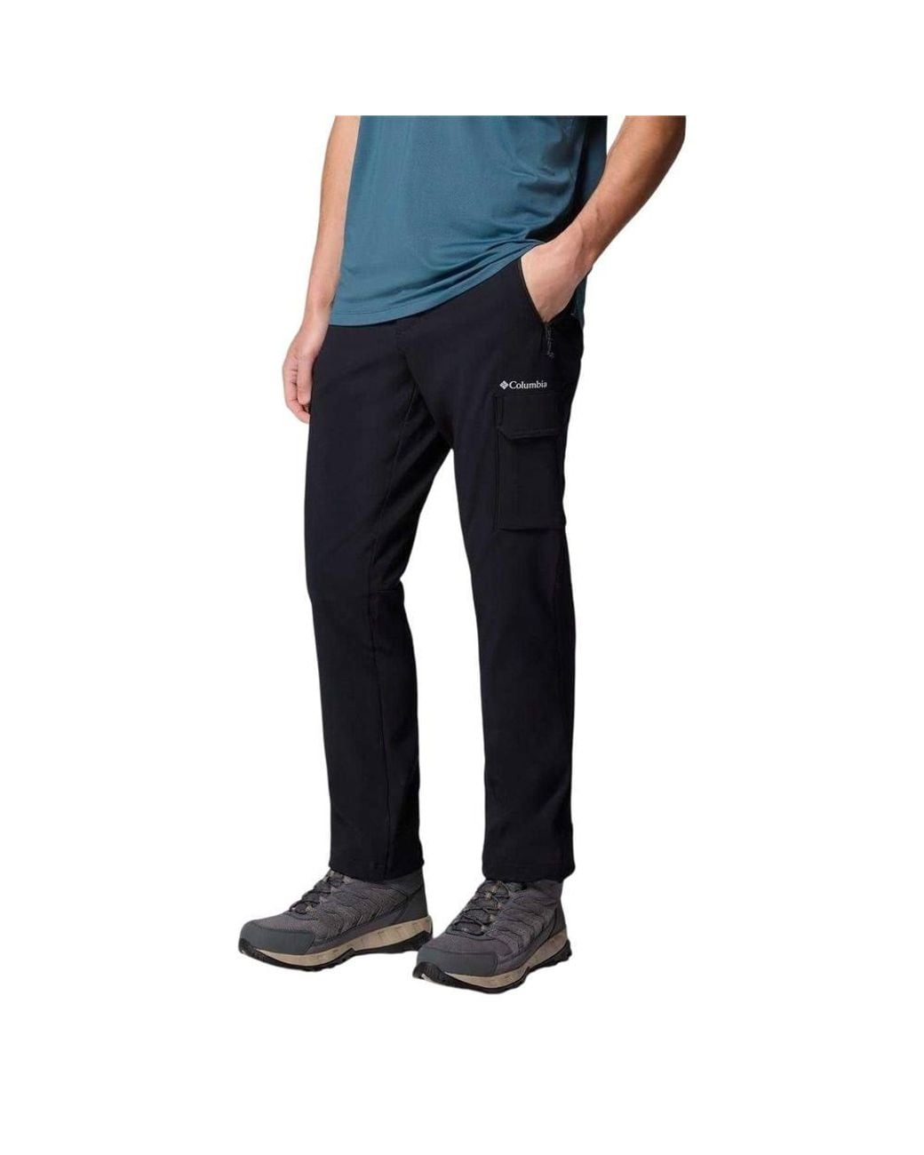 Columbia Blue Regular Cargo Trousers for men