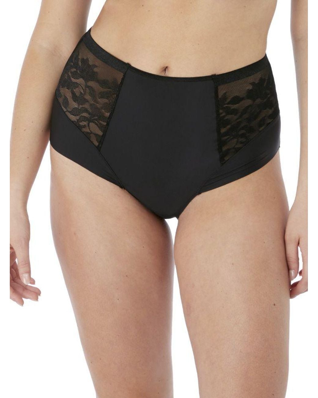 Fantasie Black Illusion Brief High Waist