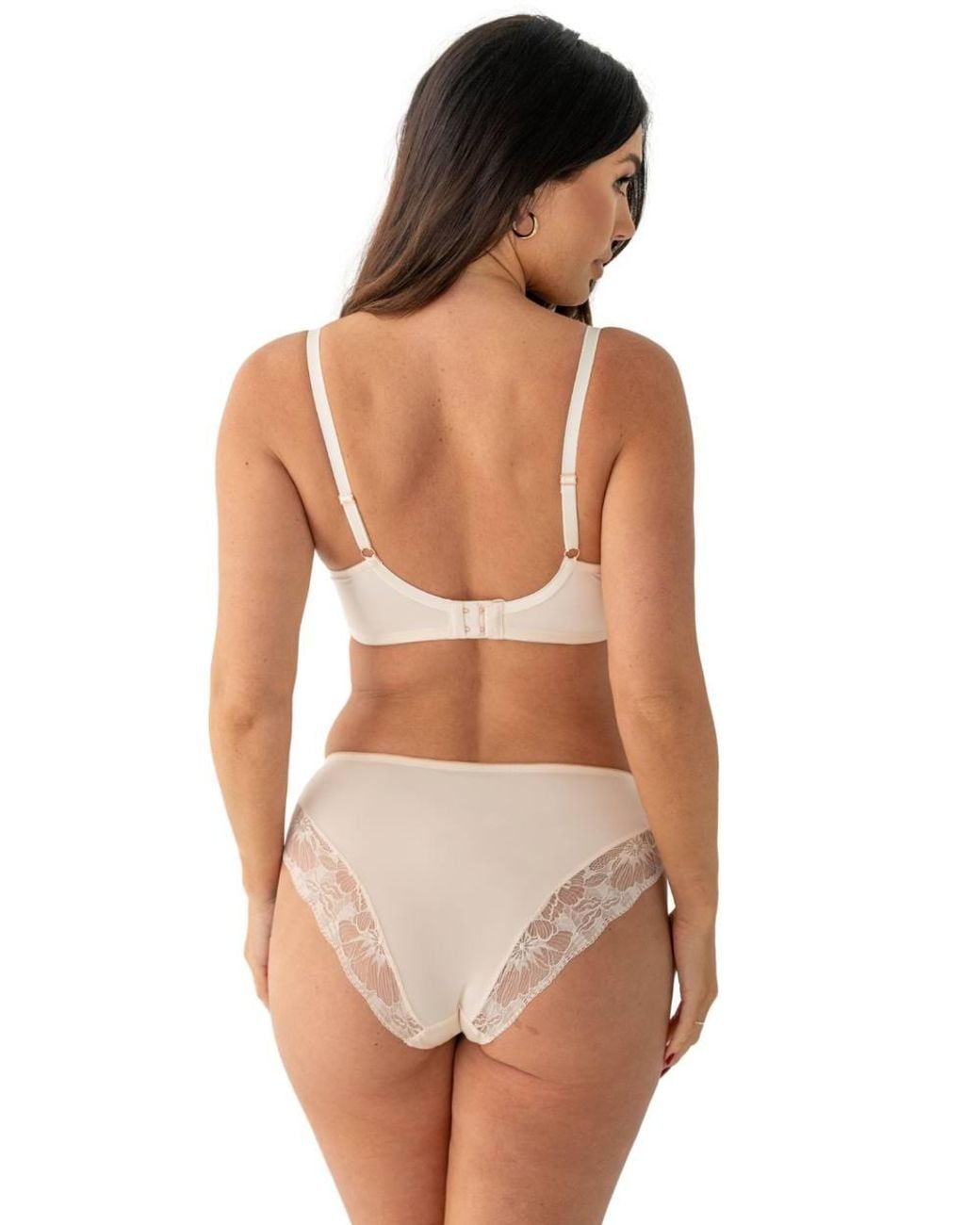 Pour Moi Brown Atelier Lace Brazilian Brief
