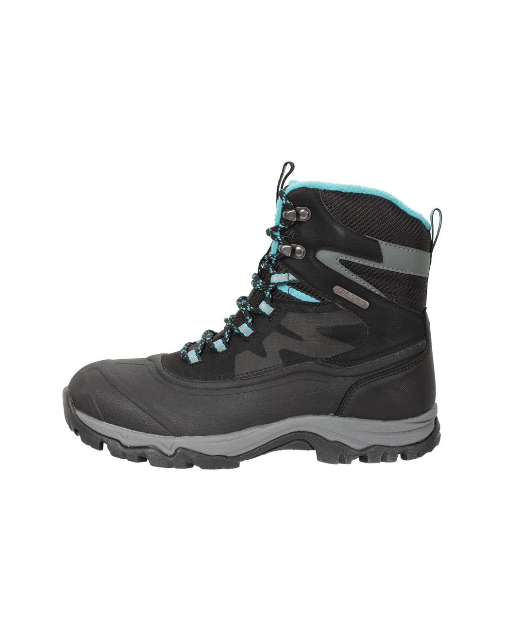 Mountain Warehouse Black 'Piste Basher' Waterproof Non Slip Grip Warm Lace Up Winter Snow Boots