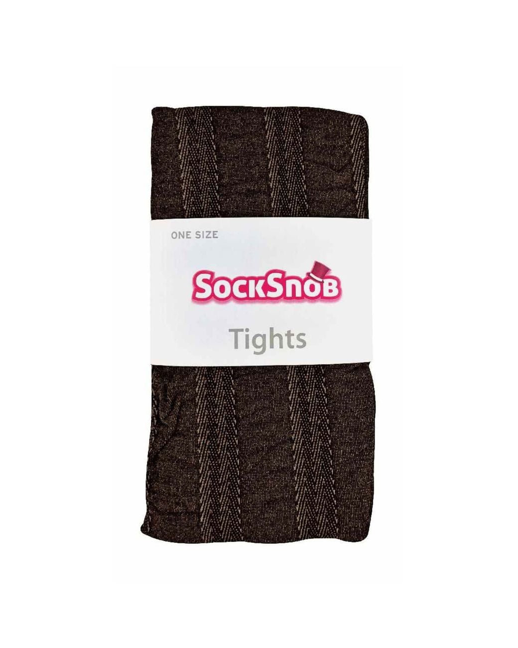 Sock Snob Black 1 Pack Coloured 80 Denier Opaque Patterned Soft Tights