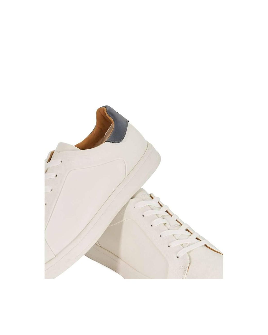 Dune White 'Traces' Trainers for men