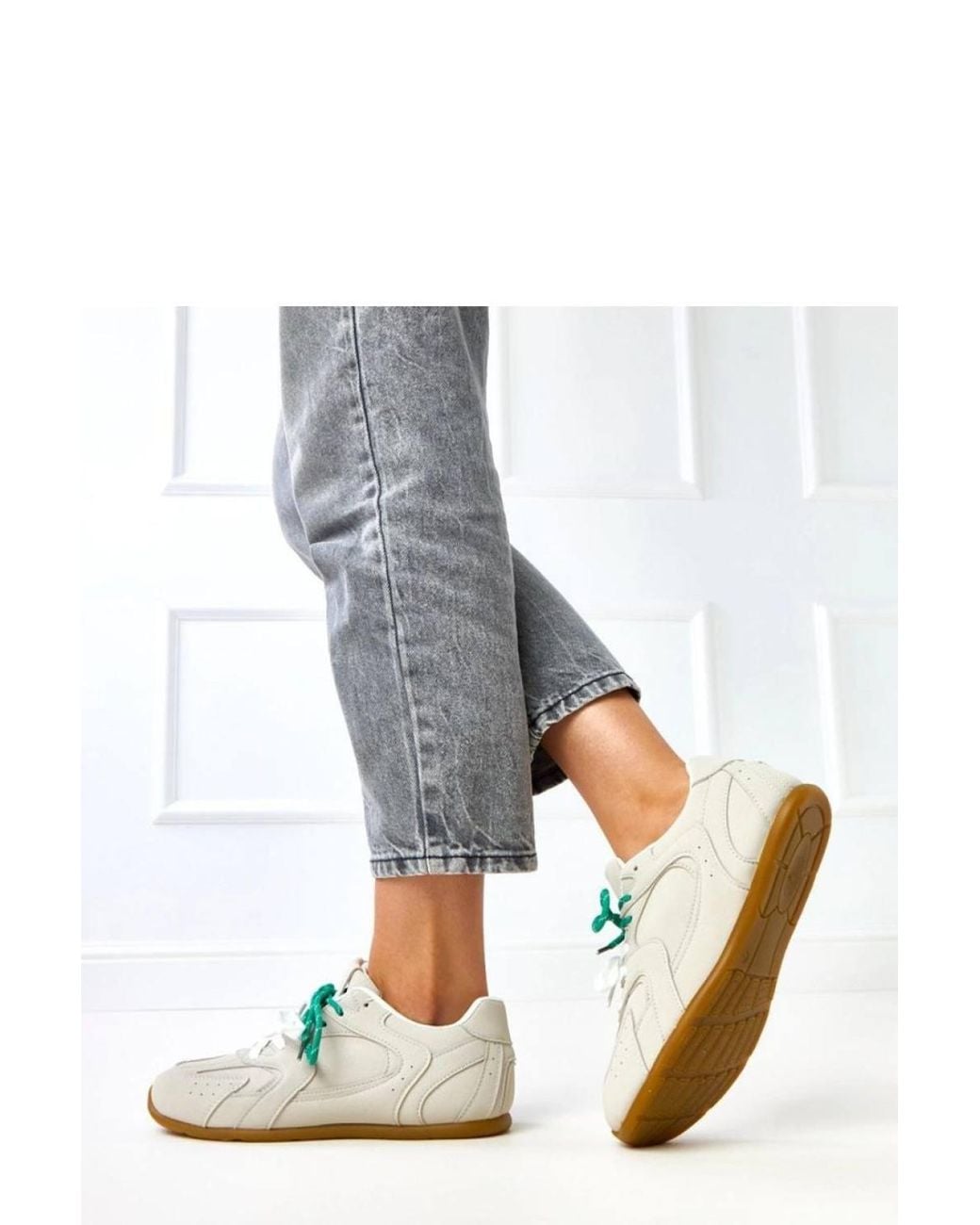 Love Lace Gray Sporty Lace Up Suede Trainers With Accent Low Everyday