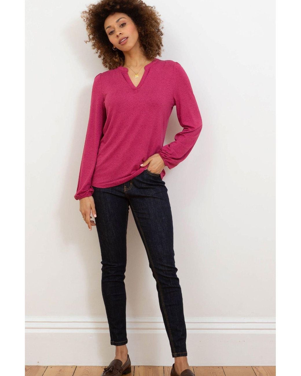 Kite Pink Swyre Jersey Top Berry
