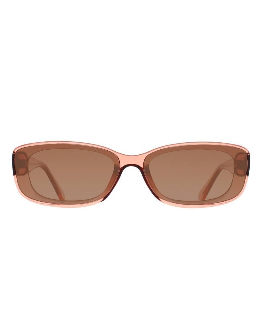 Quay Brown Rectangle Pale Rose Sepai Gradient Vibe Check