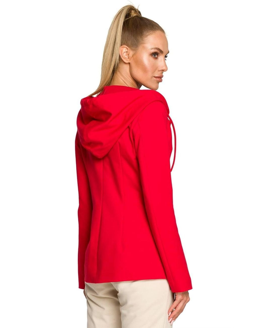 Love Lace Knitted Collared Lined Casual Jacket