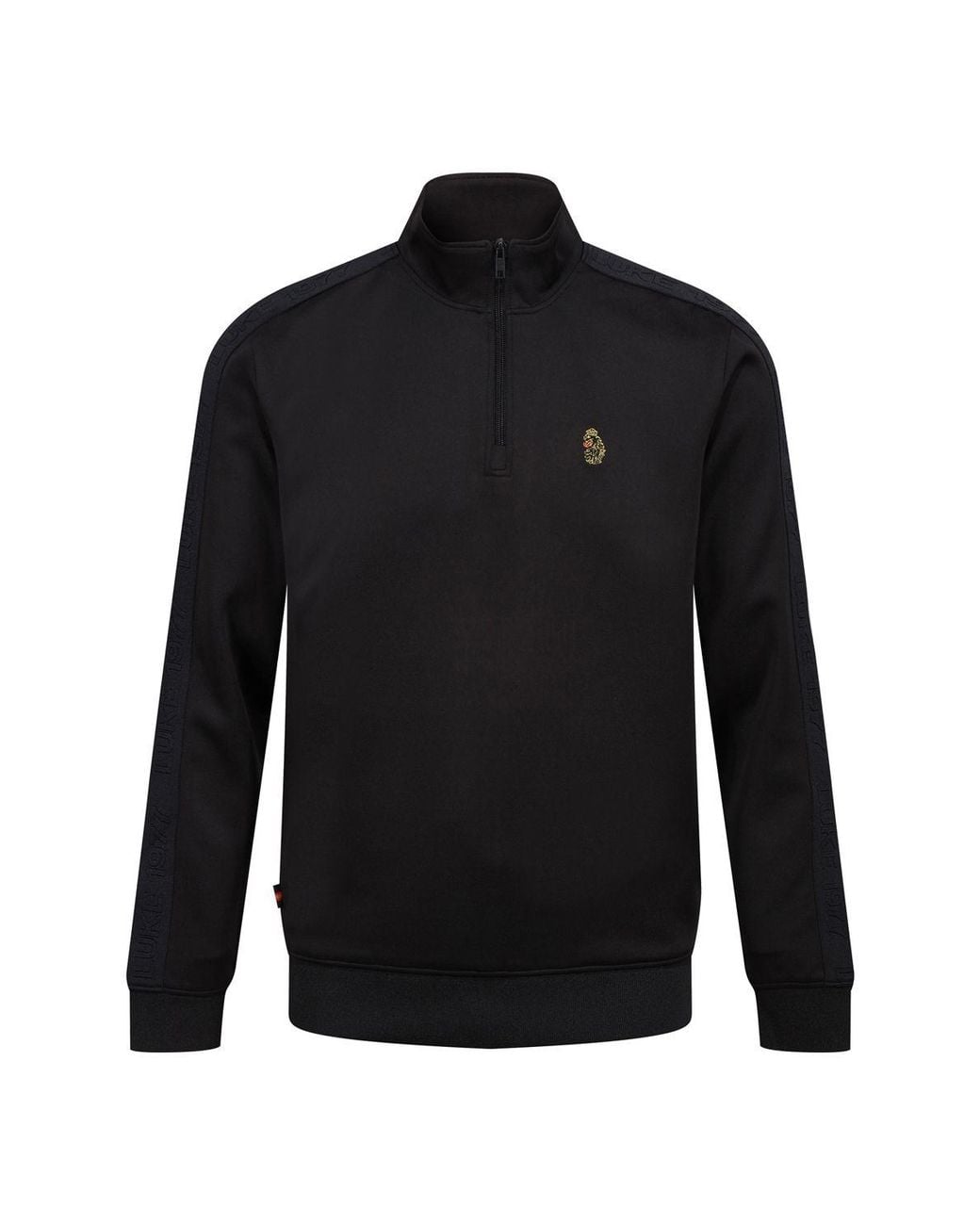 Luke 1977 Black Tttqr Quarter Zip Sweatshirt for men