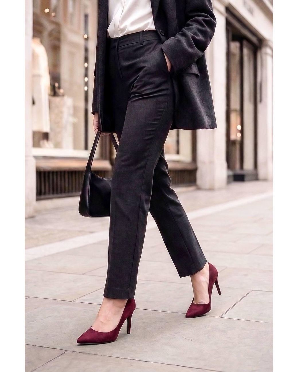 Spot on Red Classic High Heel Court Shoes