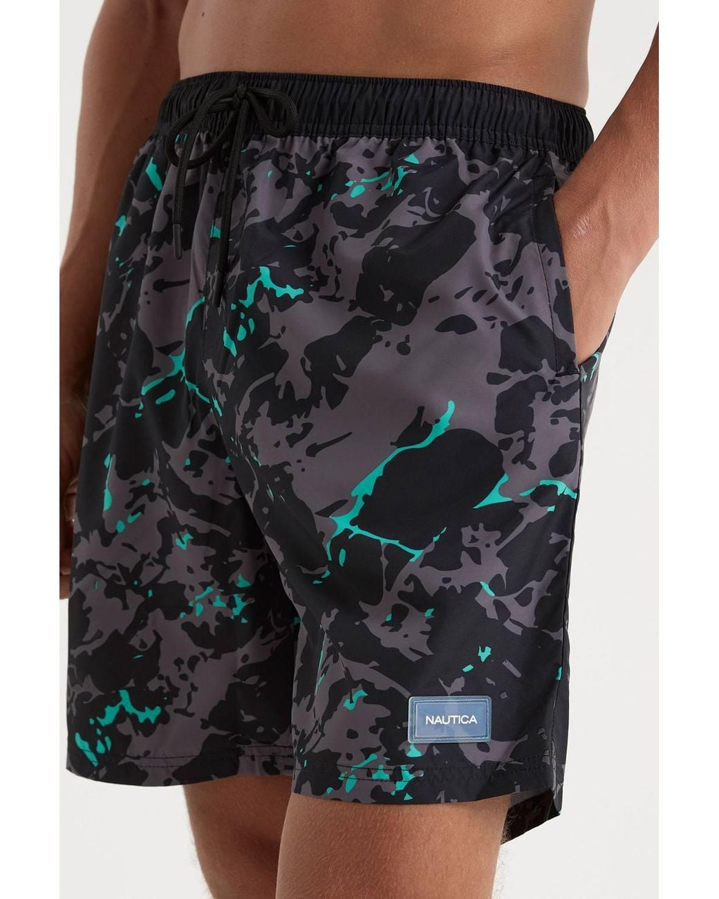 Nautica Blue Gartley 7" Swim Short for men