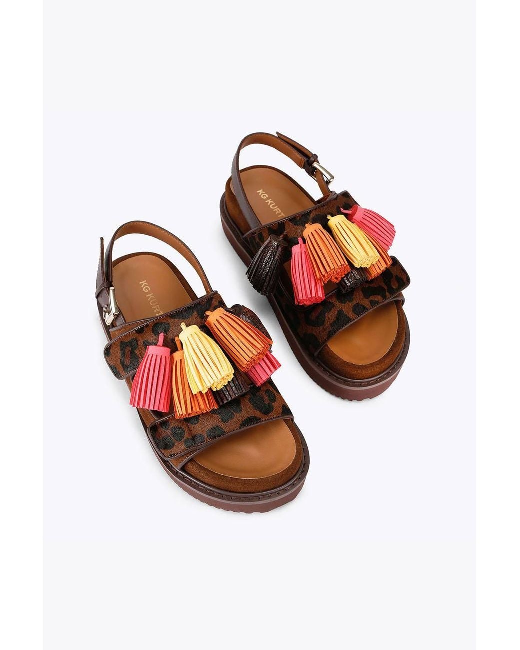 KG by Kurt Geiger Red 'Rita Xl' Sandals