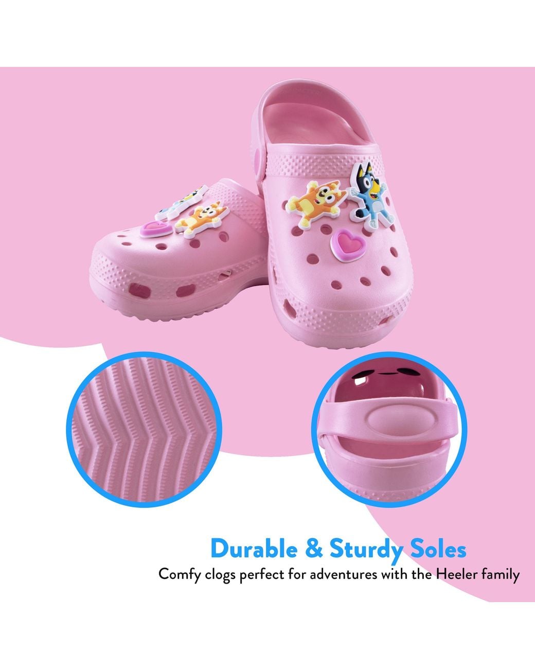 Bluey Pink Bingo Clogs