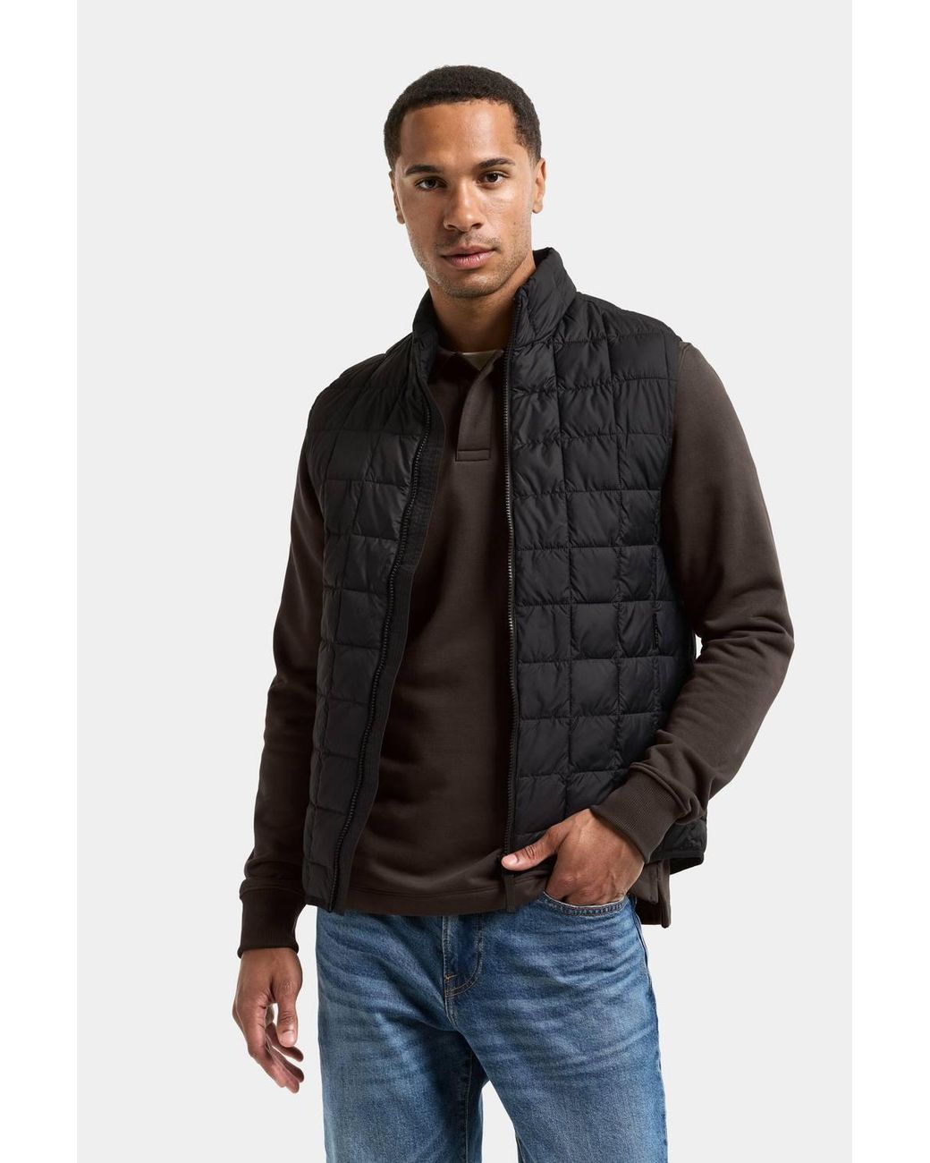 Didriksons Black Samuel Padded Gilet for men