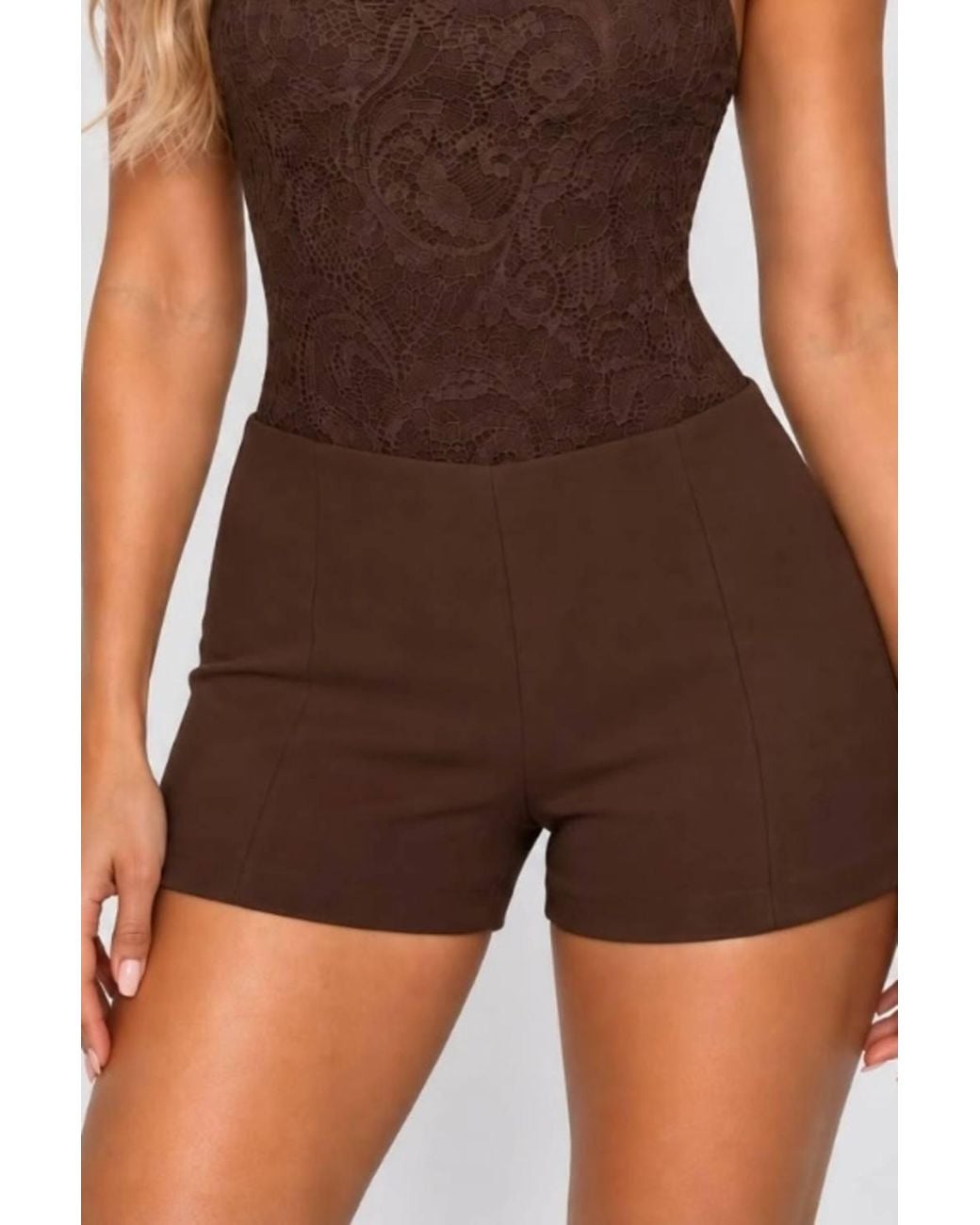 Stylewise Brown Floral Lace