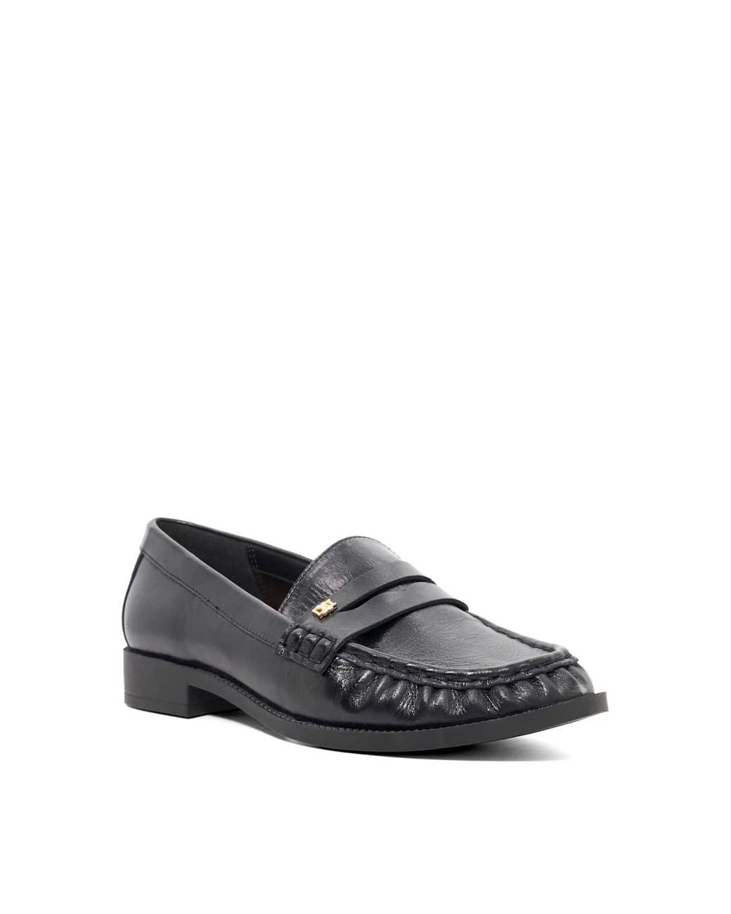 Dune Black 'Galex' Leather Loafers