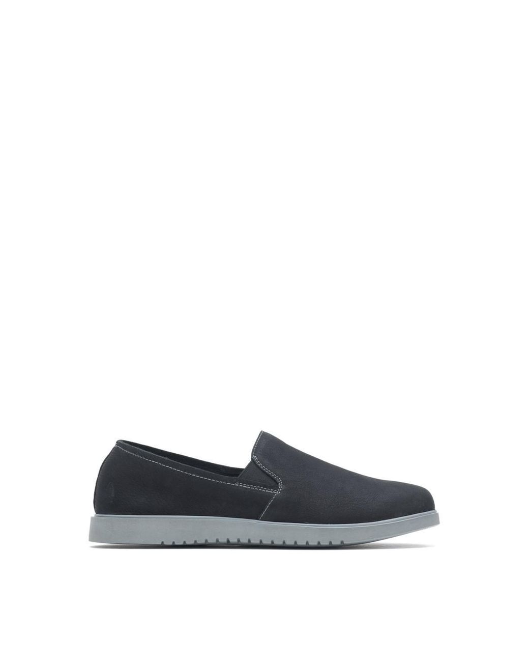 Hush Puppies Black 'Everyday' Smooth Leather Slip On Shoes