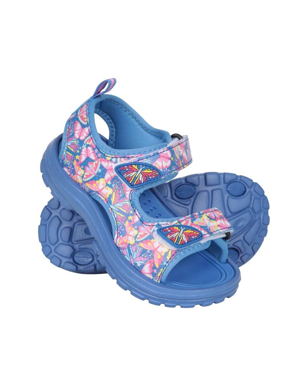 Mountain Warehouse Blue 'Sand' Soft Lined Cushioned Lightweight Open Toe Touch Strap Sandals